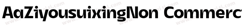 AaZiyousuixingNon CommercialUse字体转换